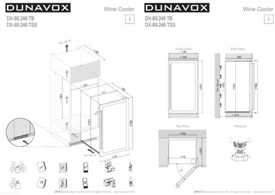 Мультимпературный винный шкаф DUNAVOX DX-89.246TB фото 1
