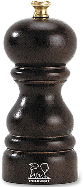 Мельница для соли 12 см деревянная тёмно-коричневая Paris. Peugeot фото 2