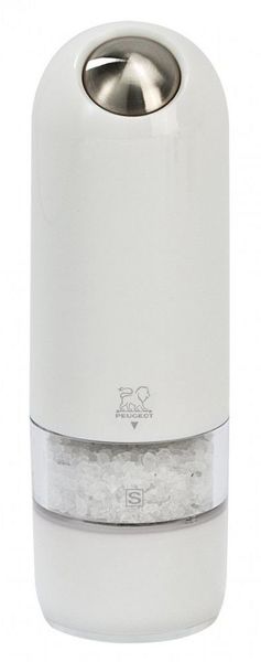 Мельница для соли ALASKA электрическая 17 см акриловая белая. Peugeot фото 1
