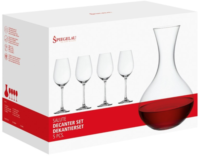 Набор Spiegelau Salute Декантер 1.5л + 4 бокала для красного вина фото 1