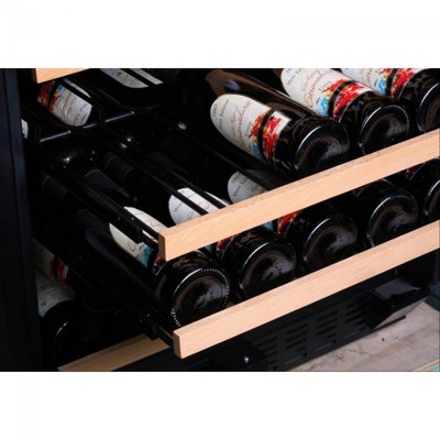 Двухзонный винный шкаф DUNAVOX DX-166.428SDSK фото 3